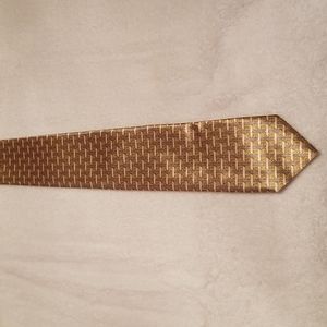 Silk tie. Gold and Silver  blend